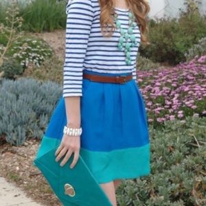 J. Crew color block skirt